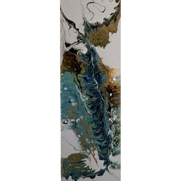 Original Acrylic Modern Abstract Landscape 12 x 24 - Picture 9 of 12